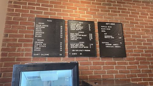 Menu at 20th Street Pizza in Philadelphia