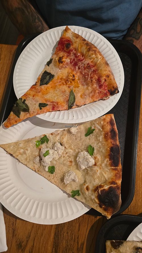 Margherita and white at 20th Street Pizza in Philadelphia