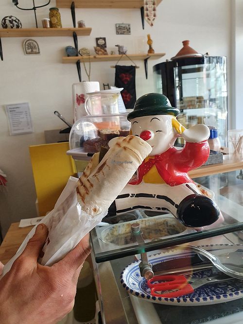 Falafel sandwich at Galettes de l'Orient in Geneva