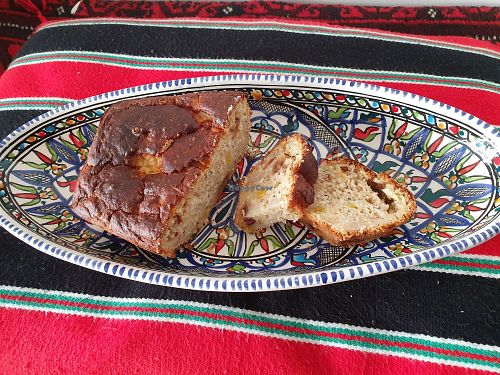 Home made fruitcake at Galettes de l'Orient in Geneva