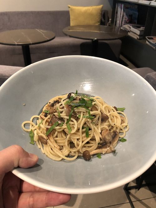 Mushroom aglow olio at Real Food 真食 - Novena in Central Singapore