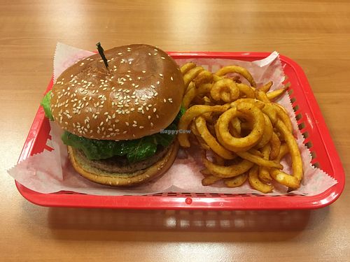 A beautiful Impossible burger! at Grill Stop in Berwyn