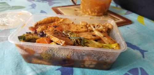 Black bean spicy tofu at Zen Vegetarian in Devonport