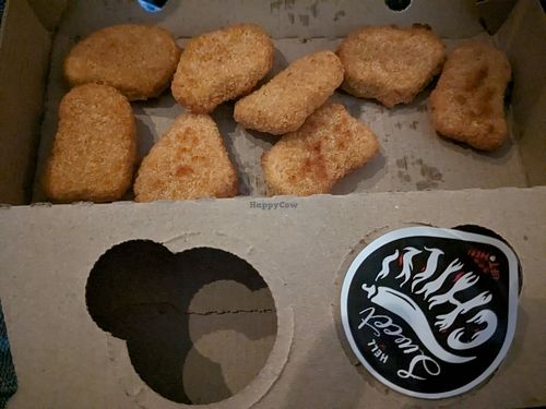 Vegan nuggets at Hell Pizza in Remuera