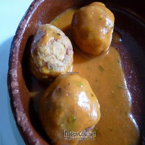 Veggie balls at Arc Iris in Barcelona