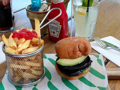 Vegan Portobello Burger at Urban Meadow in West London