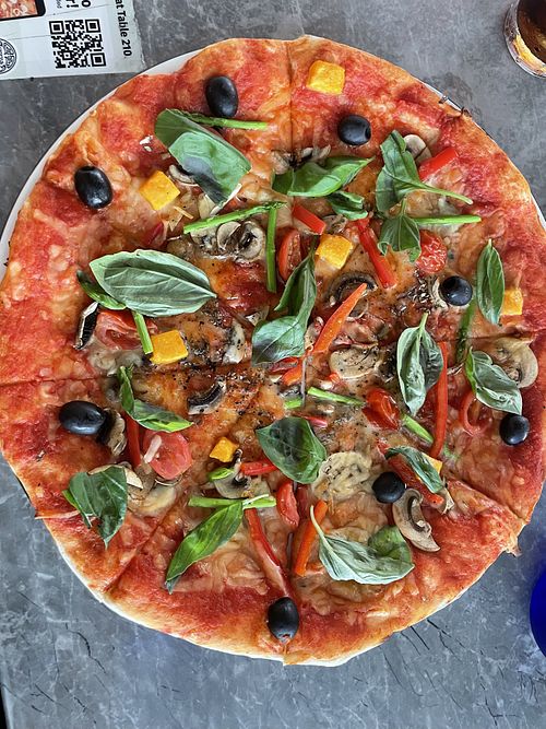 Vegetables pizza   at PizzaExpress - Bugis in Central Singapore