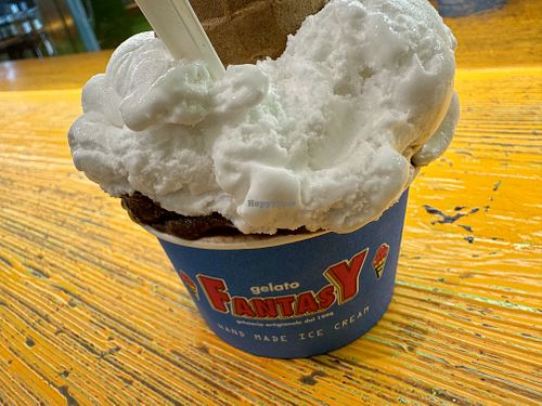 coconut & dark chocolate  at Gelato Fantasy in Venice