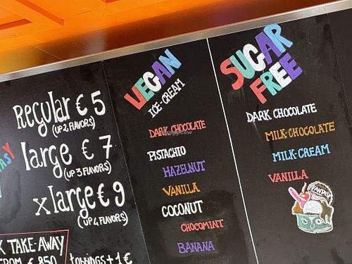 menu  at Gelato Fantasy in Venice