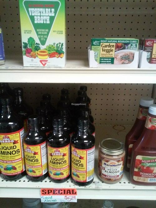 Some of Shannon's products  at Shannon's Health Food in Moreno Valley