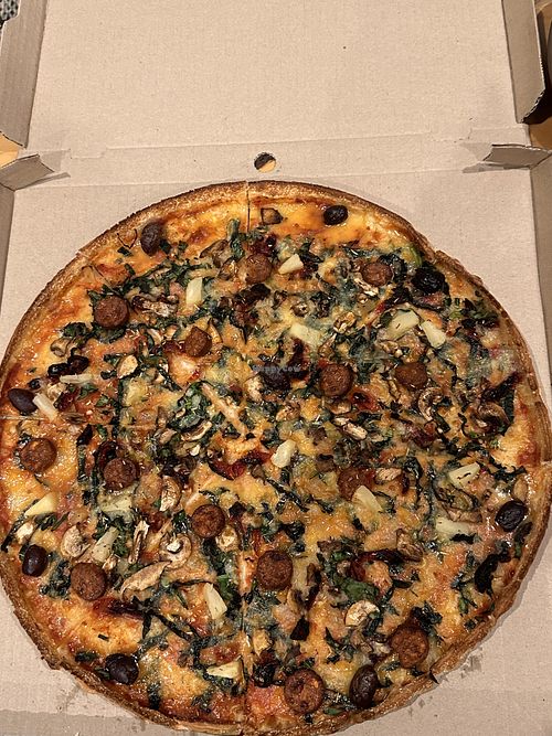 Vegan creator - up to 8 toppings!  at Hell Pizza in Tauranga