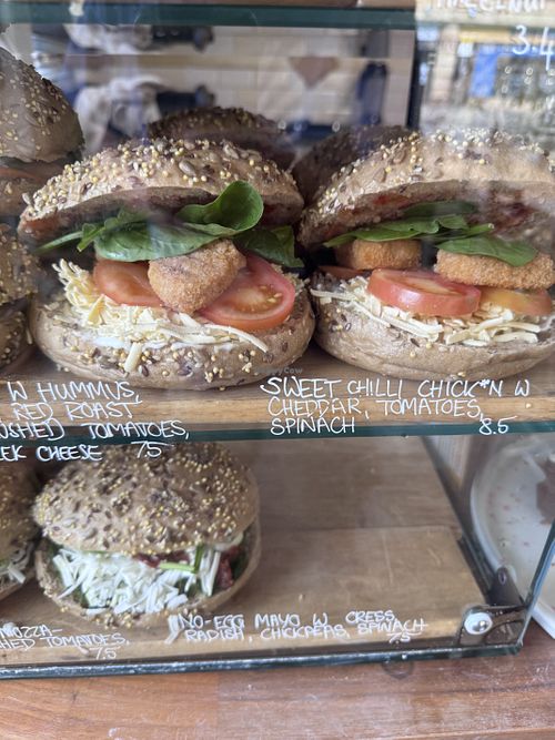 Options  at Chapter One Coffee Shop in Edinburgh