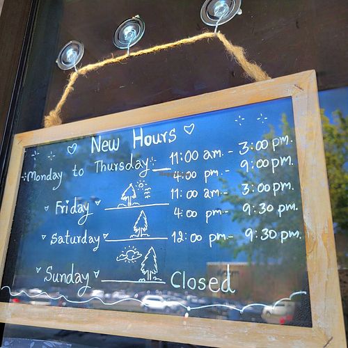Hours at The Noodle Bar in Vancouver