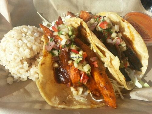 sweet potato tacos at Seed Kitchen in Venice