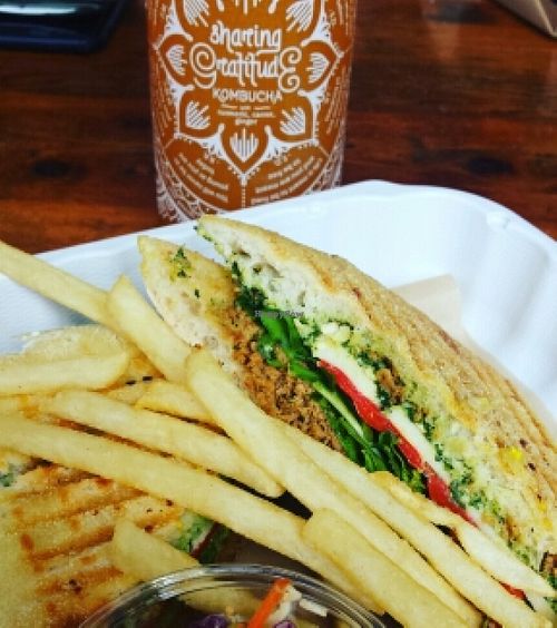 Italian Soysage Panini at Seed Kitchen in Venice