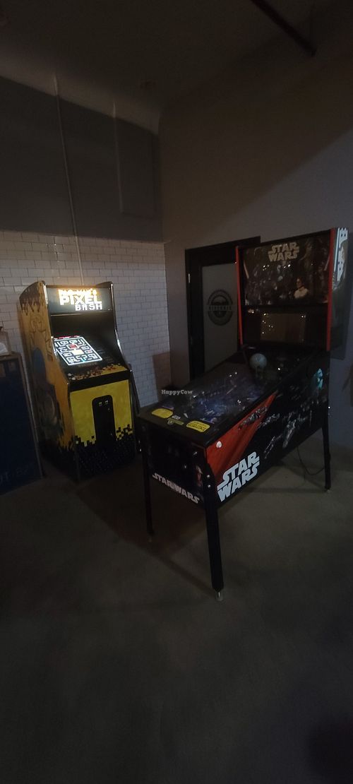 Inside bar at Historic Brewing Barrel + Bottle House in Flagstaff