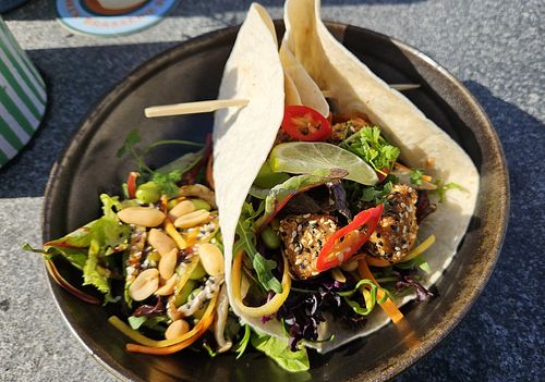 Wrap with crispy tofu at Brasserie BLVD in Vlissingen