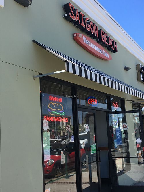 Restaurant front at Saigon Beach in Newport Beach