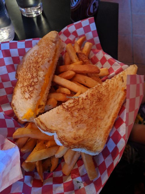 Grilled cheese and fries at Mark of the Beastro in Salt Lake City