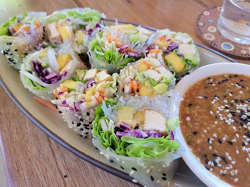 Vietnamese summer rolls #Veganuary at Way Nam in Koh Phangan