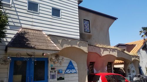 restaurant exterior at Asaba Art Cafe in Yokohama