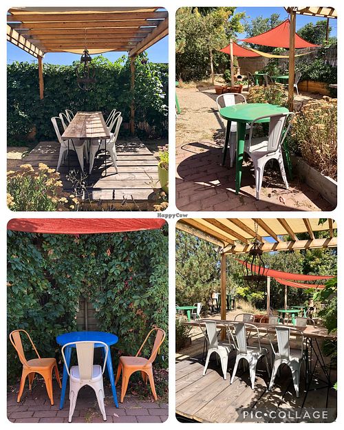 Outdoor dining is beautiful !  at Terra Veg in Klamath Falls