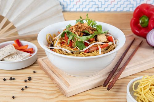 Veggie Chow Mein at La Cantine Viêtgétarienne in Bordeaux