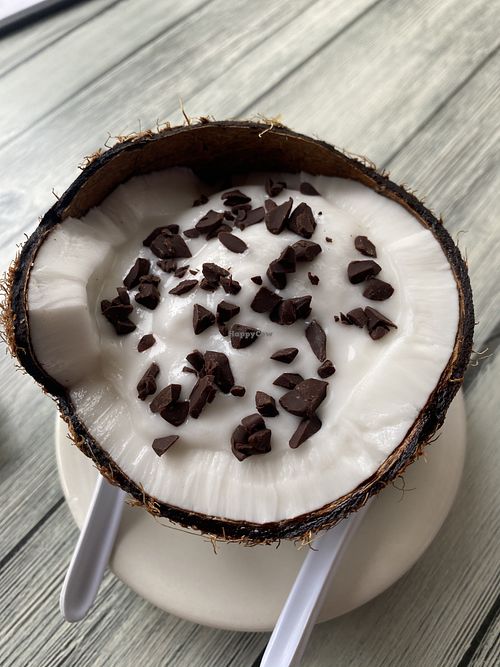 Coconut pudding at Ono Luau in Vero Beach