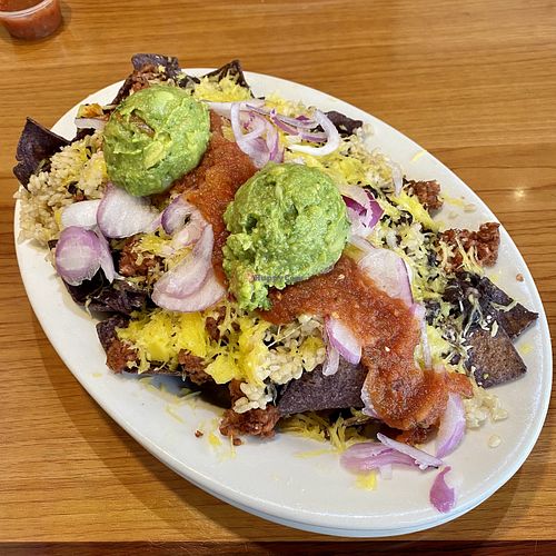 Nachos Grande (Veganized)  at The Natural Cafe in Simi Valley