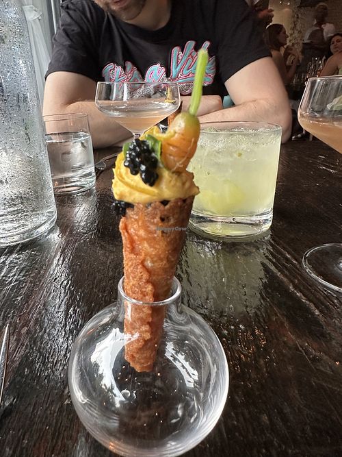 Carrot cone  at Dirt Candy in New York City