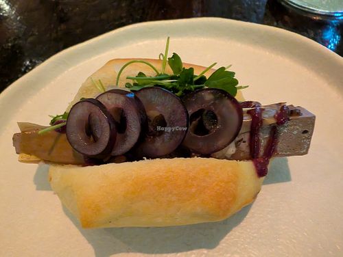 Mushroom Hot Dog at Dirt Candy in New York City