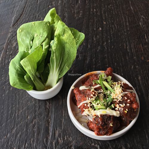 Bagna cauda and Korean fried broccoli at Dirt Candy in New York City