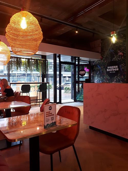 Inside at Vegan Heroes in Eindhoven