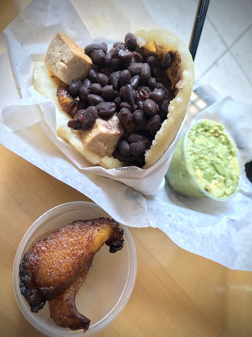 Tropical Vegan Arepa at Bien Me Sabe in Chicago