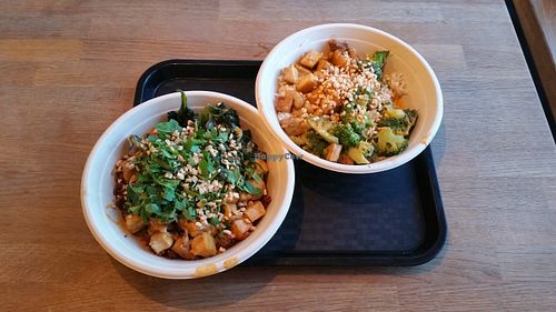 Tofu cashew bowl variants at Rice Up - Wolfgang in Zurich