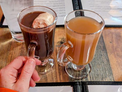 Hot Cocoa and Hot Apple Cider at High Note Cafe in Boise