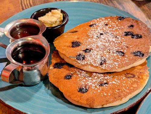 Short Stack Blueberry Pancakes at High Note Cafe in Boise