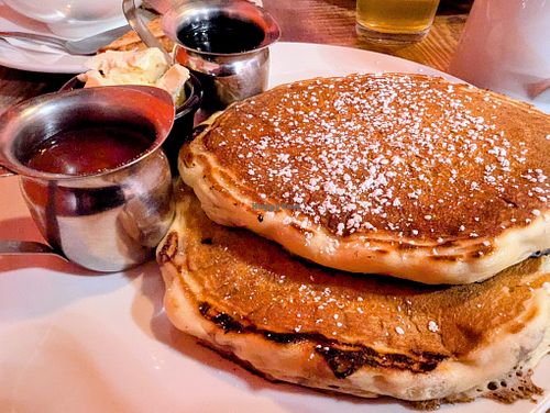 Blueberry Pancakes (half stack) at High Note Cafe in Boise