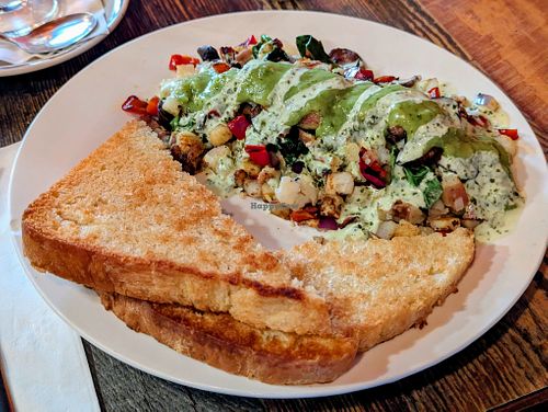 High Note Potatoes with Toast at High Note Cafe in Boise
