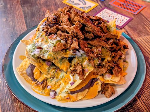 Small Nachos with Steak at High Note Cafe in Boise