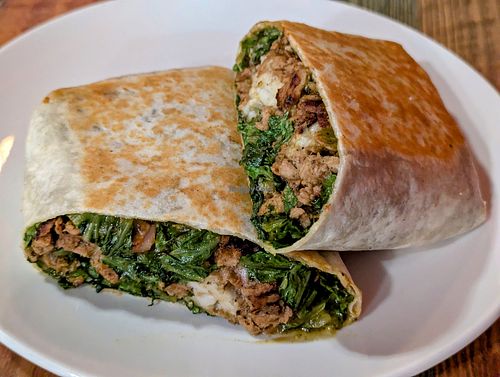 Steak Salad Burrito at High Note Cafe in Boise