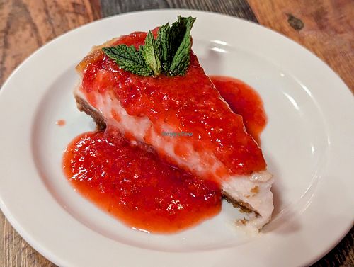 Strawberry Cheesecake at High Note Cafe in Boise