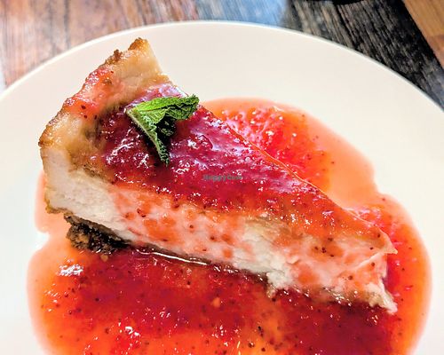 Strawberry Cheesecake at High Note Cafe in Boise