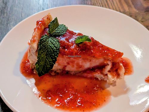 Strawberry Cheesecake at High Note Cafe in Boise