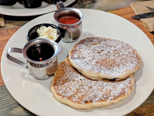 Half Stack Blueberry Pancakes at High Note Cafe in Boise