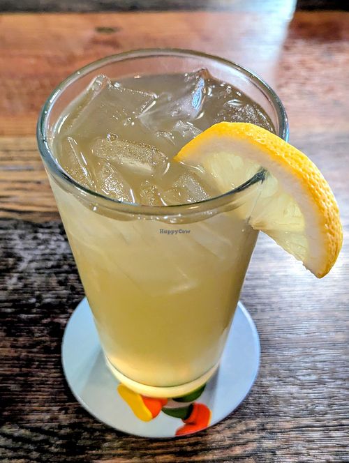 Cucumber Pistachio Iced Tea at High Note Cafe in Boise