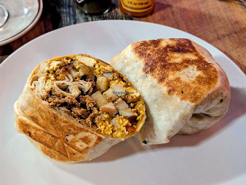 Philly Breakfast Burrito at High Note Cafe in Boise
