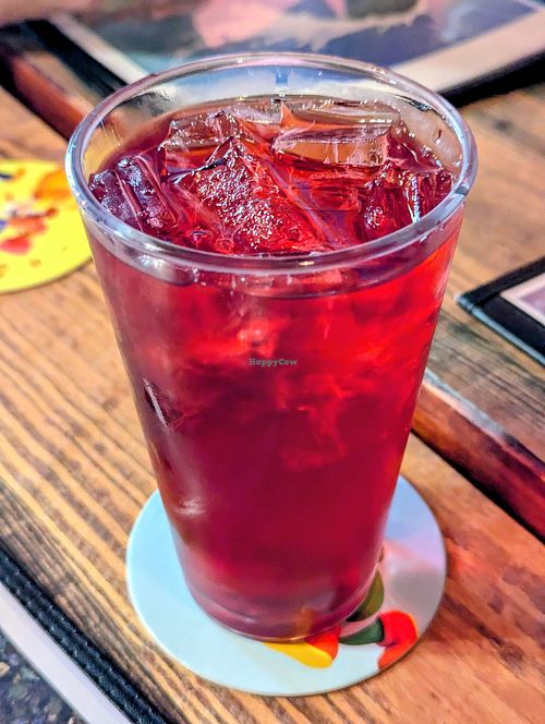 Iced Hibiscus Tea at High Note Cafe in Boise