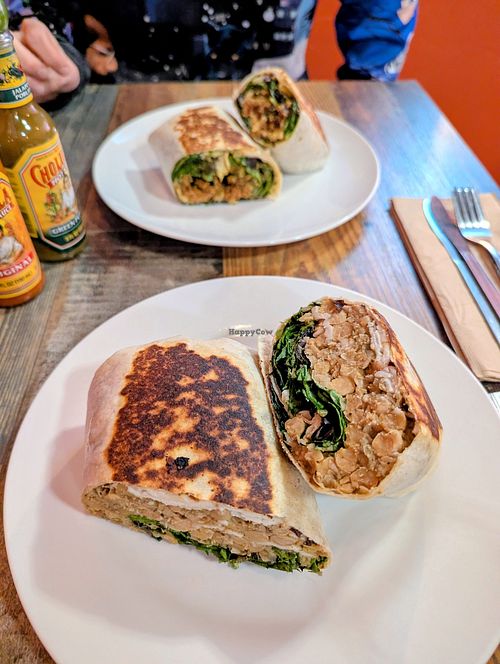 Butter Chickpea Wrap & Steak Poblano Wrap at High Note Cafe in Boise