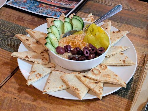 Hummus and Pita at High Note Cafe in Boise